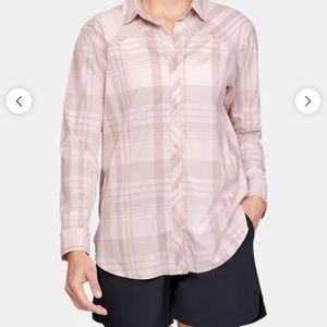🥰 2/$25 UA High Tide plaid heatgear long sleeve